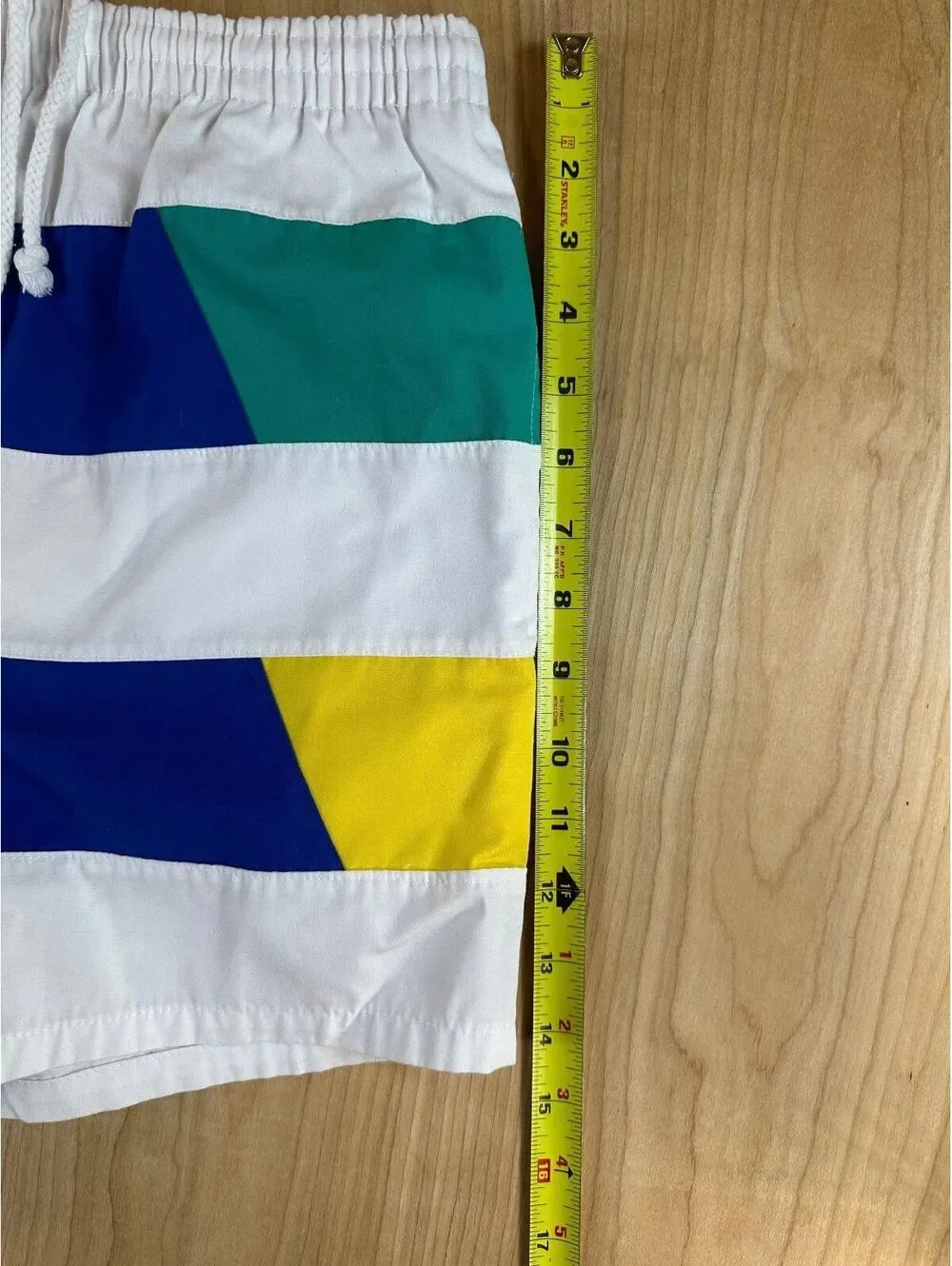 Vintage 70s Catalina swim trunks shorts 36 striped preppy colorful colorblock